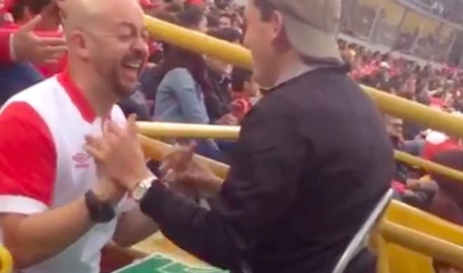 Heartwarming Moment Of Dad Sharing Soccer Match With His Blind Son Caught On Camera