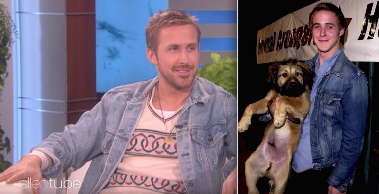Ryan Gosling and his dog