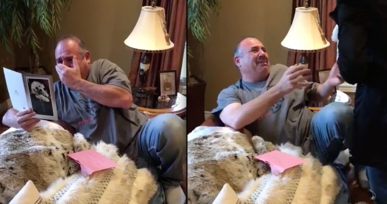 Dad Bursts Into Tears When Daughters Surprise Him With New Puppy
