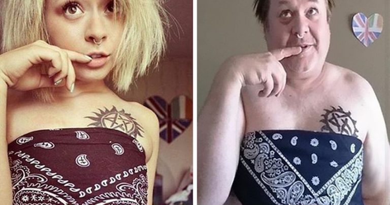 Dad Hilariously Recreates His Daughter’s Selfies