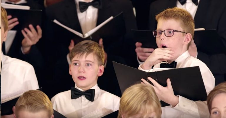 Boys Choir Sings Christmas Carol While Bravely Chewing On Super Hot Chili Pepper