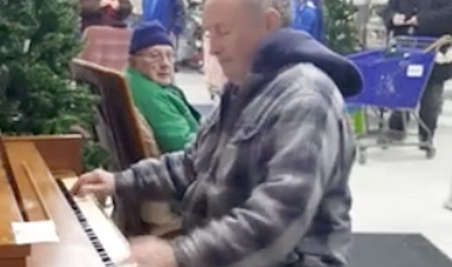 Man Surprises Goodwill Shoppers With Lively Performance On Donated Piano