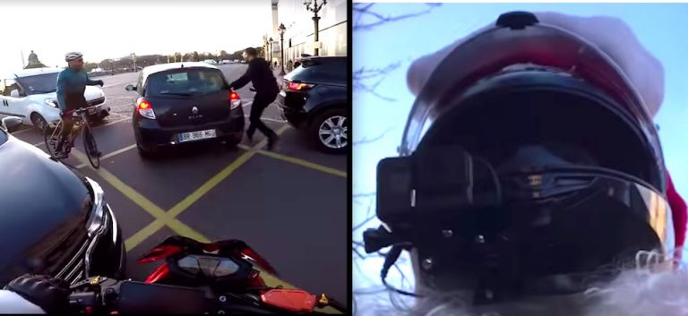 Motorcyclist Dressed As Santa Chases Down Hit-And-Run Driver In Dramatic Video