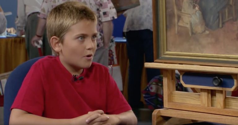 Young Boy Buys Painting For $2 At Junk Auction, Gets Astonishing News From Appraiser