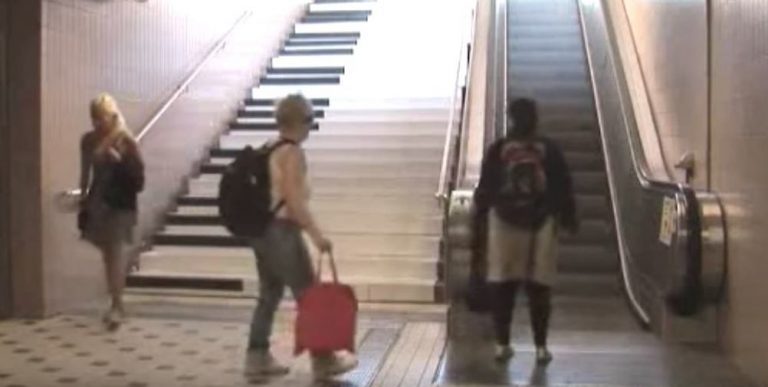 Two Women Notice Funny Staircase At Metro And Get Big Surprise By What It Does