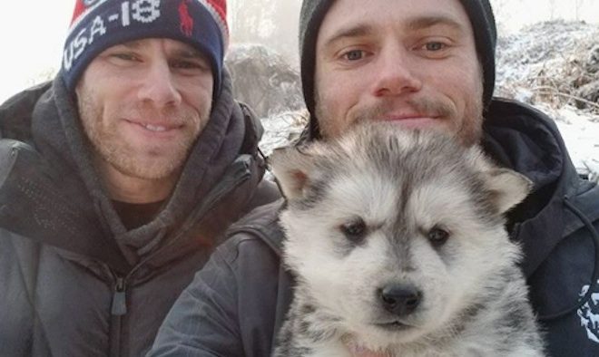 Olympics Skier Gus Kenworthy Saves Puppy from Korean Dog Meat Farm