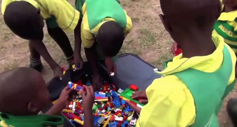 Children In Uganda Who Have No Toys Play With LEGO For the First Time