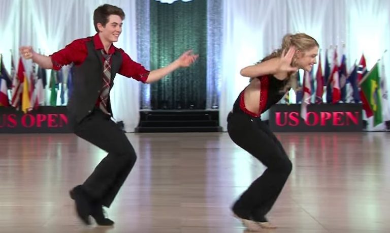 young swing dancers