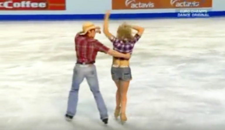 Ice Dancing Siblings’ Country Western Routine Takes Crowd Completely By Surprise
