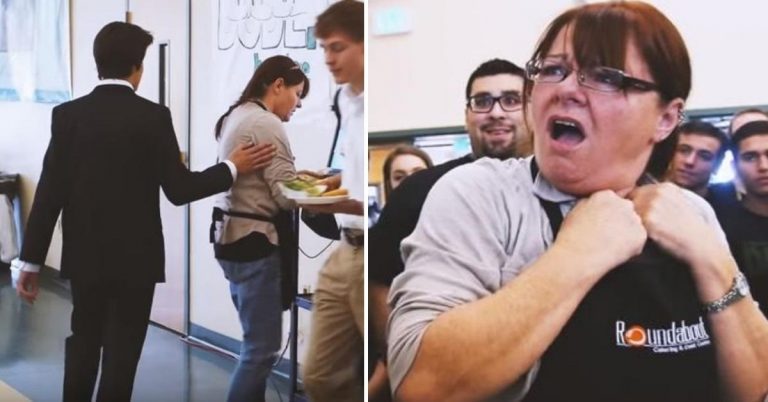Lunch Lady In Tears After High School Students Give Her Surprise Of Her Life