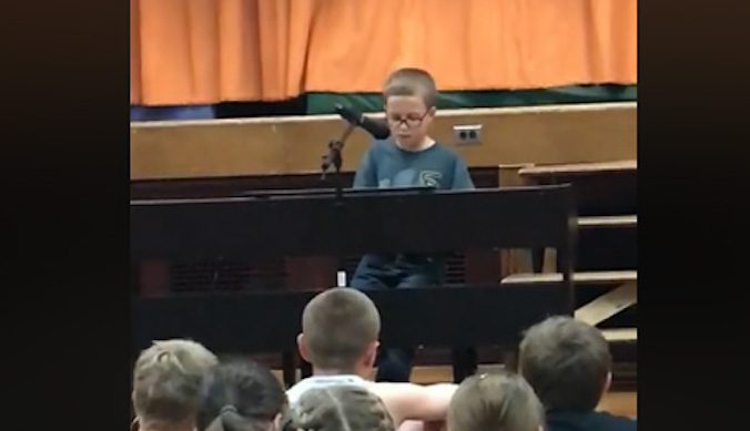 4th grader sings imagine