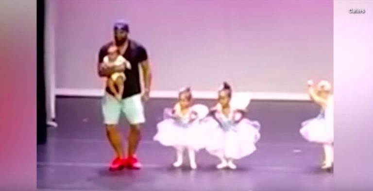 Devoted Dad Does Ballet With Daughter After She Is Stricken With Stage-Fright