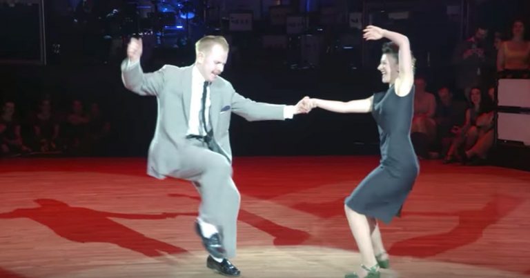 Couple Takes To The Dance Floor For ‘Dirty Dancing’ Routine That Has Crowd Cheering