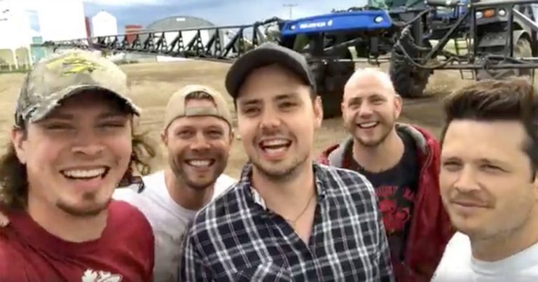 Five Farmers Sing For The Rain To Come With Funny Version Of ‘Friends In Low Places’