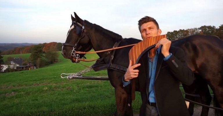 Musician Plays Beautiful Pan Flute Version Of ‘You Raise Me Up’ In Tranquil Countryside
