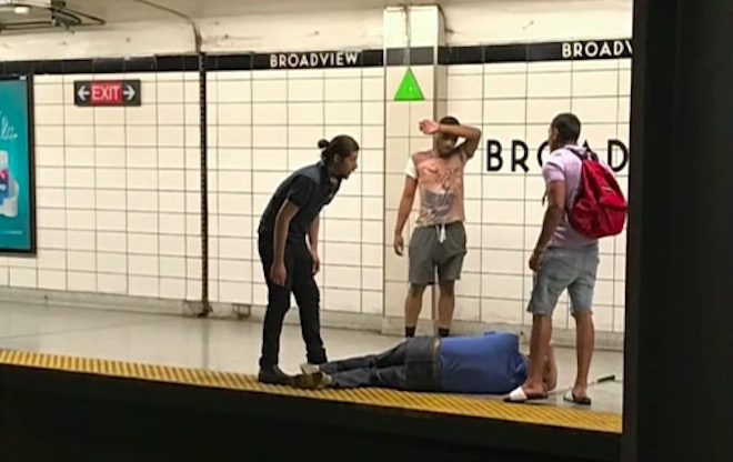 Good Samaritans Risk Their Lives To Rescue Blind Man Who Fell Onto Subway Tracks