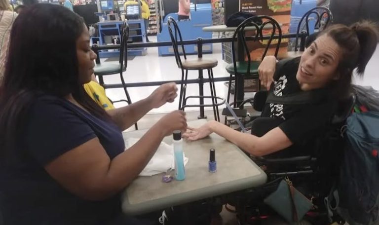 Woman With Cerebral Palsy Turned Away From Nail Salon Gets Pampered By Kind Cashier