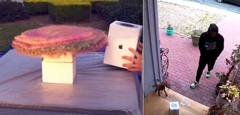 Man Builds Clever Glitter ‘Bomb’ For Package Thieves And Films Their Reactions