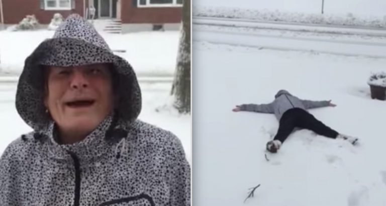 Woman Attempts To Make A Snow Angel With Hilarious Results