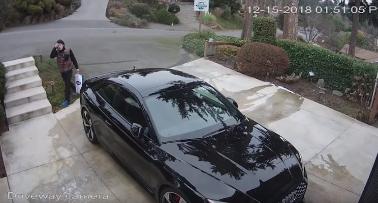 package thief caught by neighbor