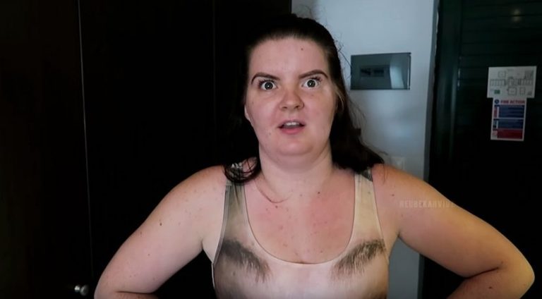Boyfriend Surprises His Girlfriend With A Swimsuit Of His Face