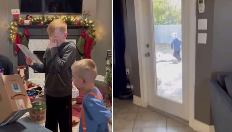 Kids Overjoyed After Parents Surprise Them With Dog They Had Been Fostering