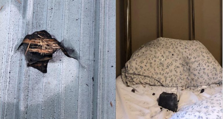 Meteorite Just Misses Woman’s Head After Smashing Through Roof And Landing On Her Pillow