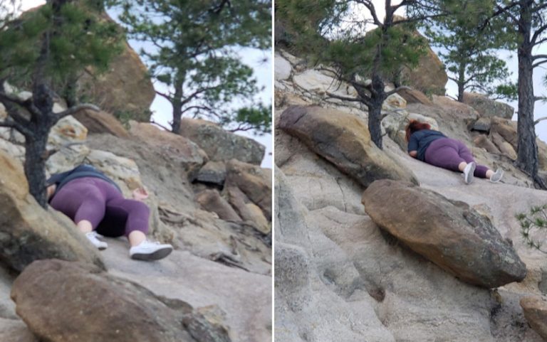 Woman Writes Hilarious Review For Leggings After Sliding Down Mountain