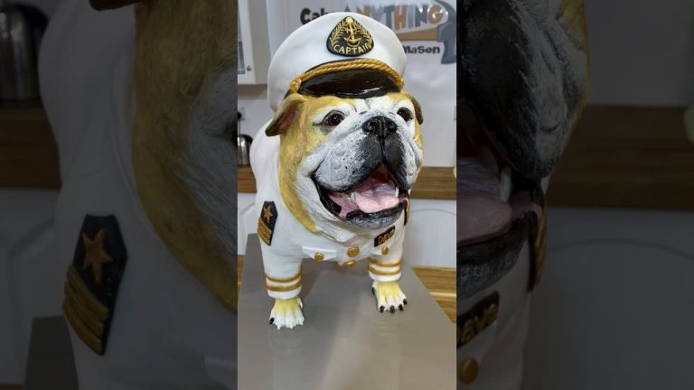 Baker Makes Incredible Bulldog Birthday Cake That Looks Just Like The Real Dog