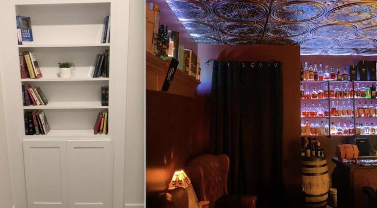 man creates secret bar