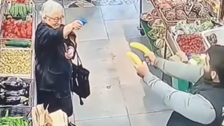 Senior Woman And Grocery Store Clerk Have Funny Stand Off Every Time She Shops