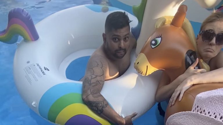 pool inflatable surprise