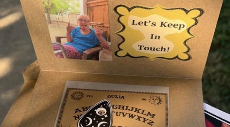 grandma's surprise funeral card