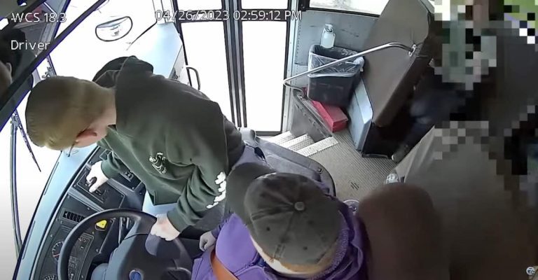 Seventh Grader Bravely Stops School Bus From Crashing After Driver Passes Out