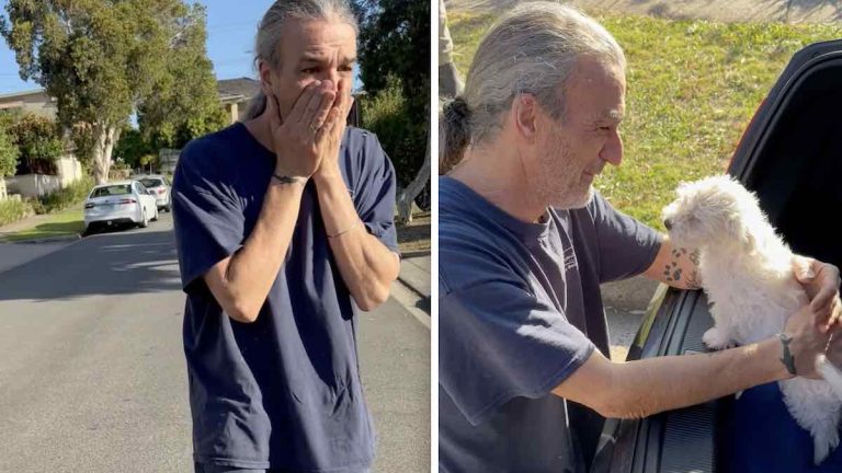 Dad Gets Emotional When Surprised With Two Puppies After Losing His Best Friend