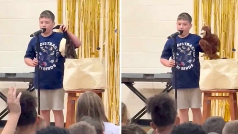 10 year old boy makes bird sounds