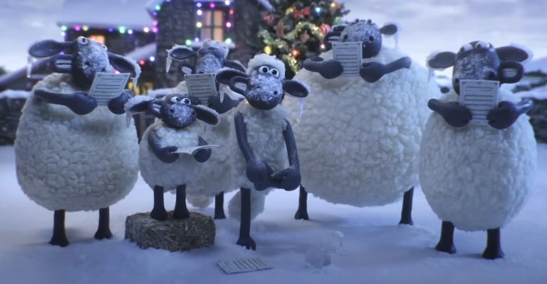 Shaun The Sheep And His Adorable Friends Go Caroling In The Cold