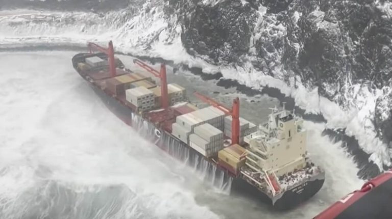 Canadian Coast Guard rescue in Newfoundland