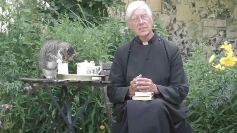 Mischievous Cathedral Cat Crashes Sermons…And Breakfasts