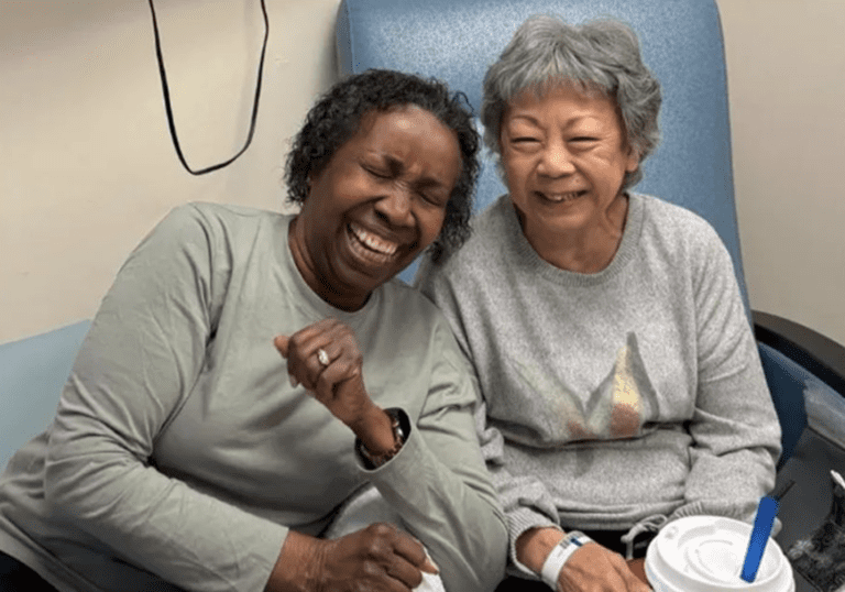 After 50 Years, Woman Stands by Best Friend Through Daily Breast Cancer Treatments